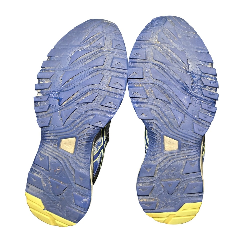 Asics Gel-Sonoma 3 Women Trail Running Shoes Grey Navy Blue Yellow T774N Size 10 - Picture 10 of 11
